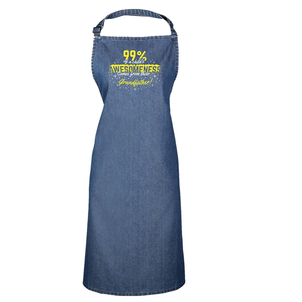 99 Of Awesomeness Comes From Grandfather - Funny Novelty Kitchen Adult Apron - 123t Australia | Funny T-Shirts Mugs Novelty Gifts