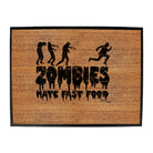 Zombies Hate Fast Food - Funny Novelty Doormat