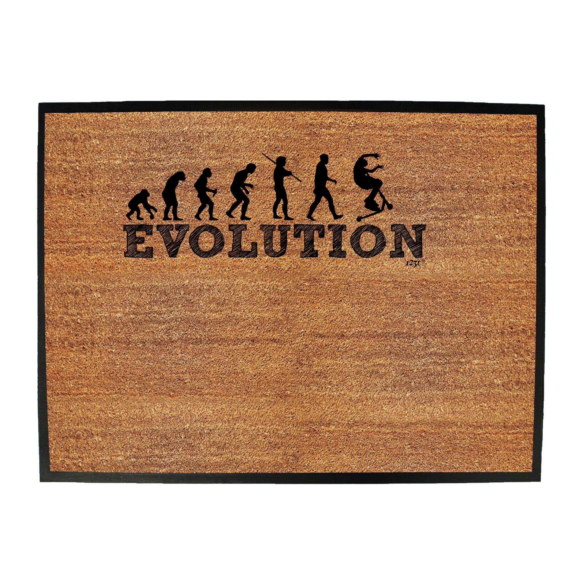 Evolution Scooter Tricks - Funny Novelty Doormat