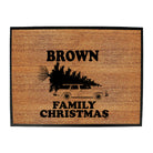 Family Christmas Brown - Funny Novelty Doormat