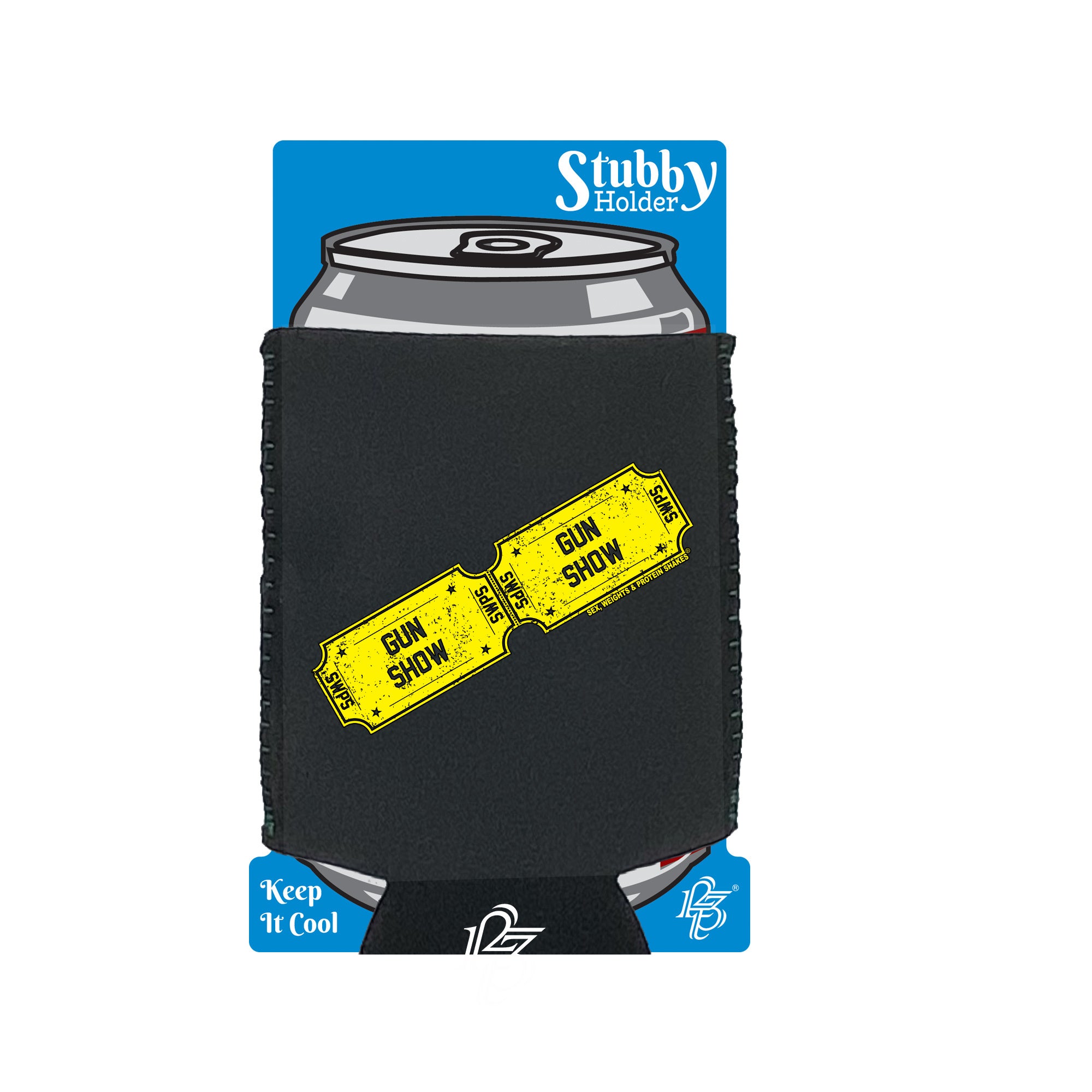 Swps Gun Show Tickets - Funny Stubby Holder With Base