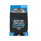 Uau Weekend Forecast Rugby - Funny Stubby Holder With Base