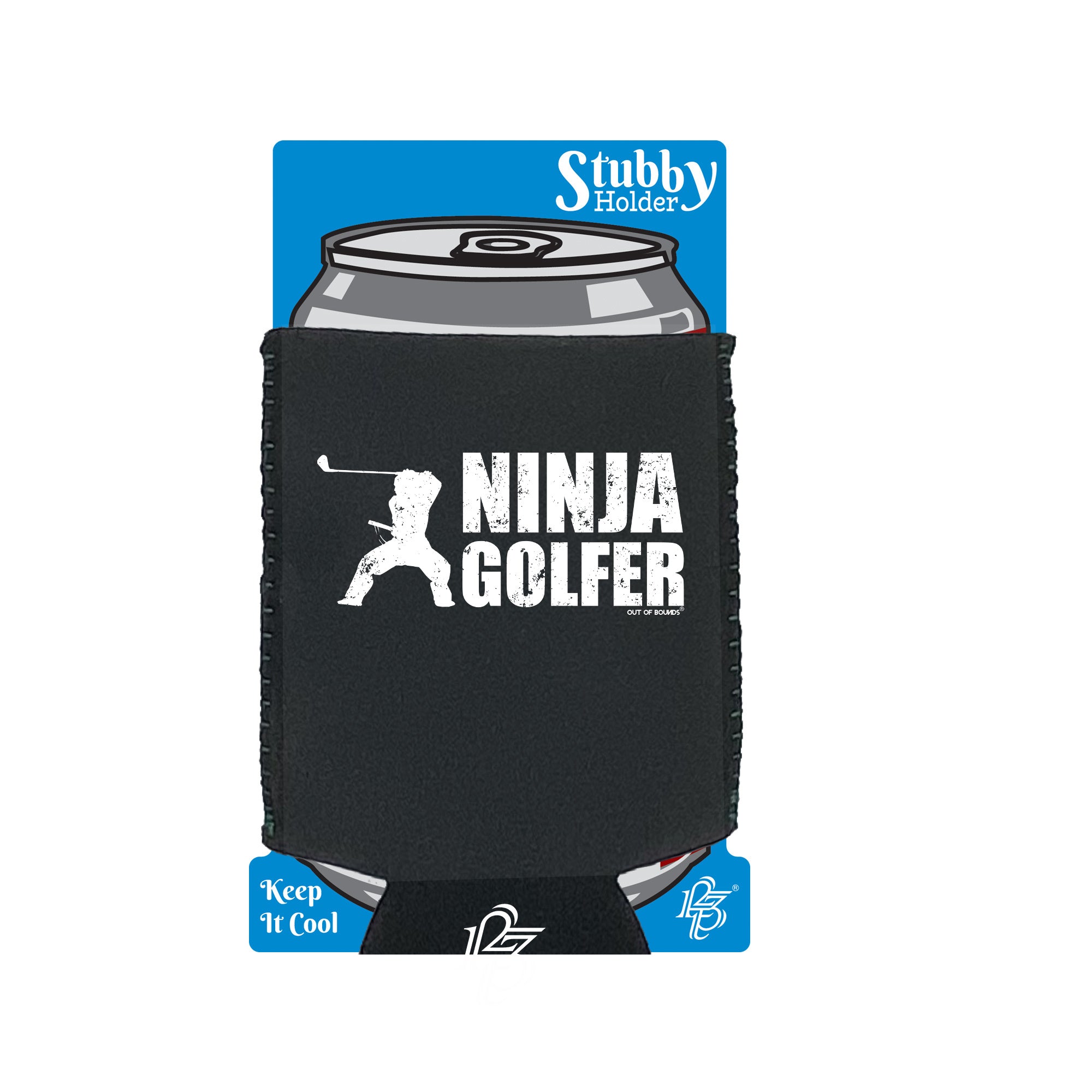 Oob Ninja Golf - Funny Stubby Holder With Base