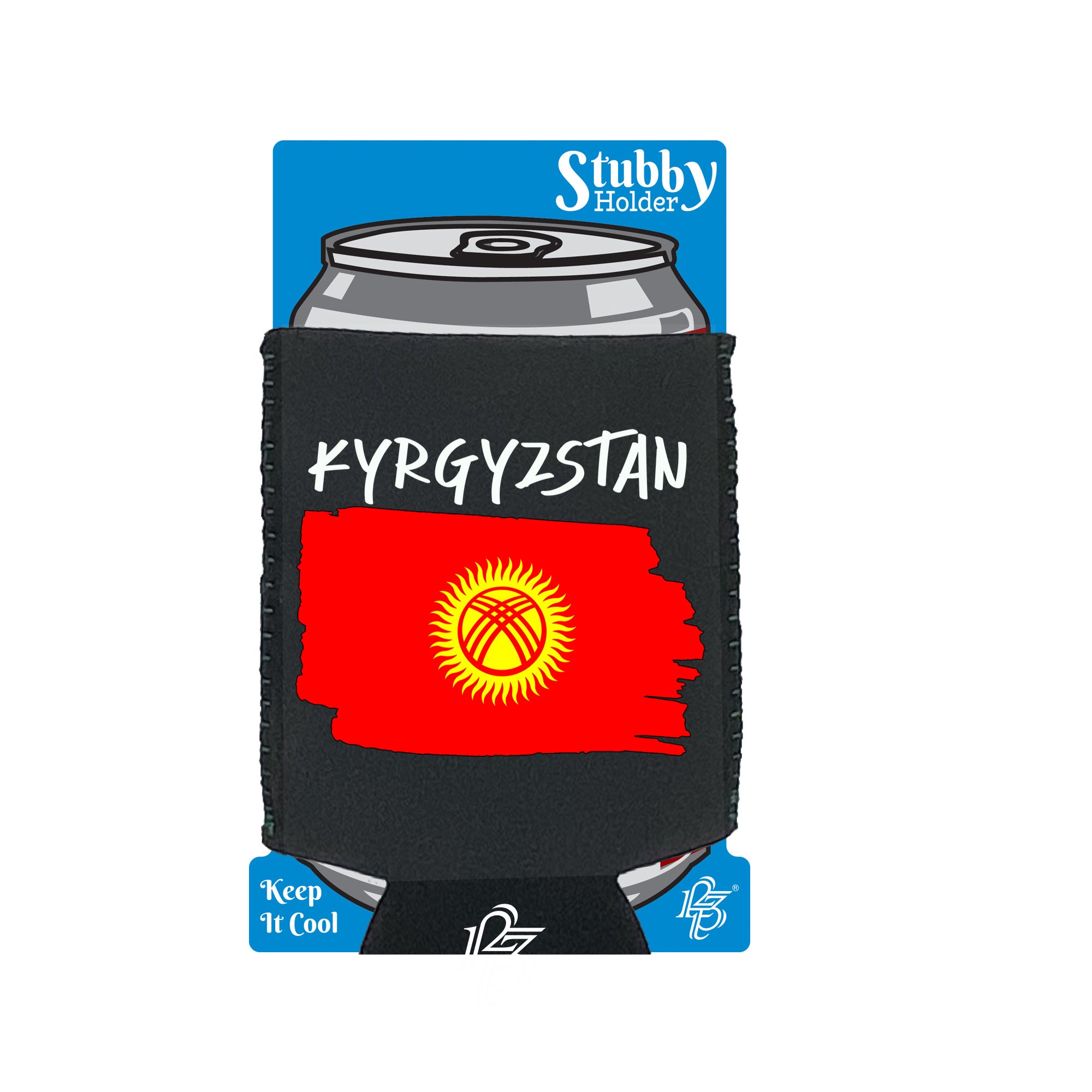 Kyrgyzstan - Funny Stubby Holder With Base