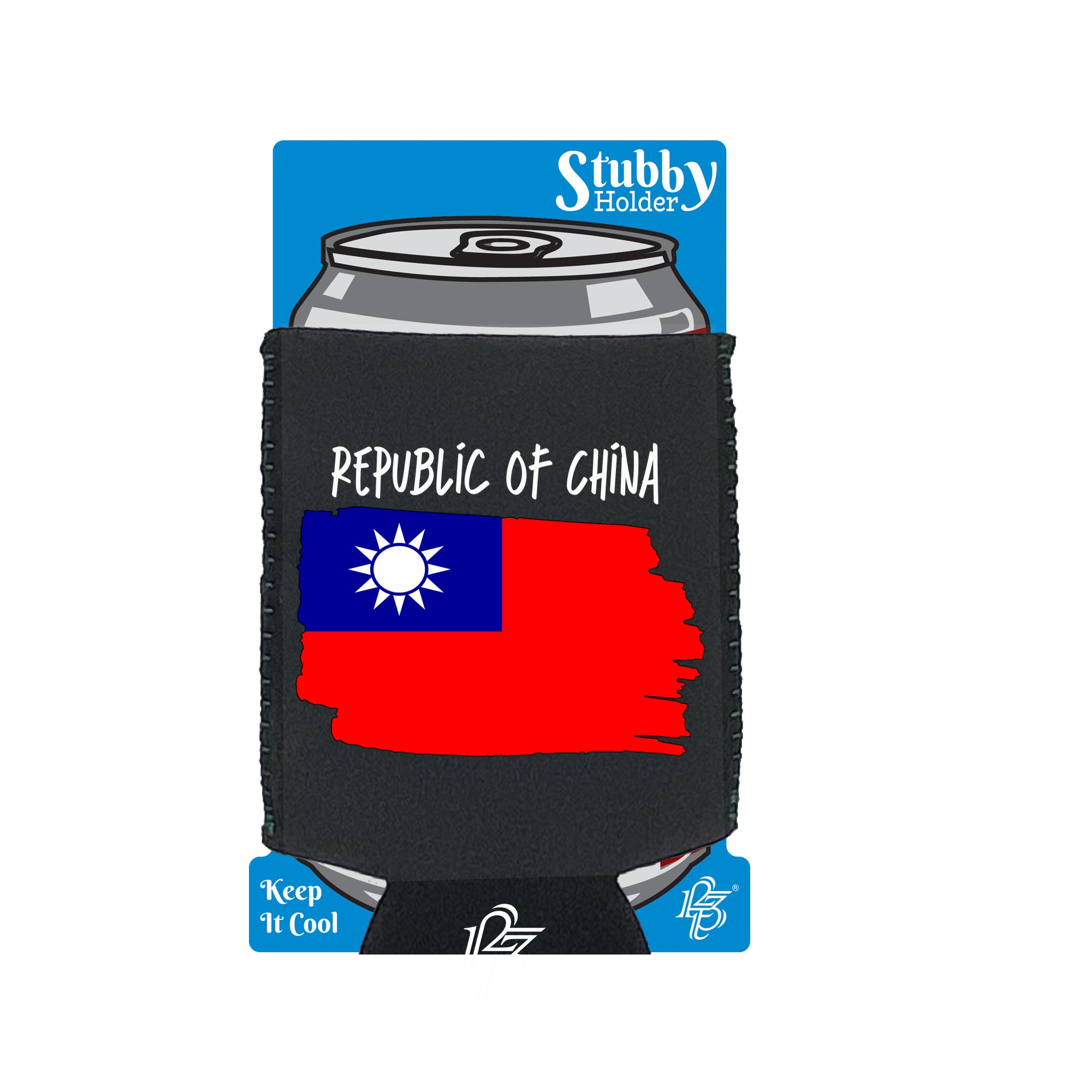 Republic Of China - Funny Stubby Holder With Base