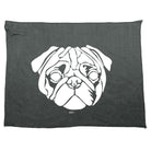 Pug Head Dog - Funny Novelty Gym Sports Microfiber Towel