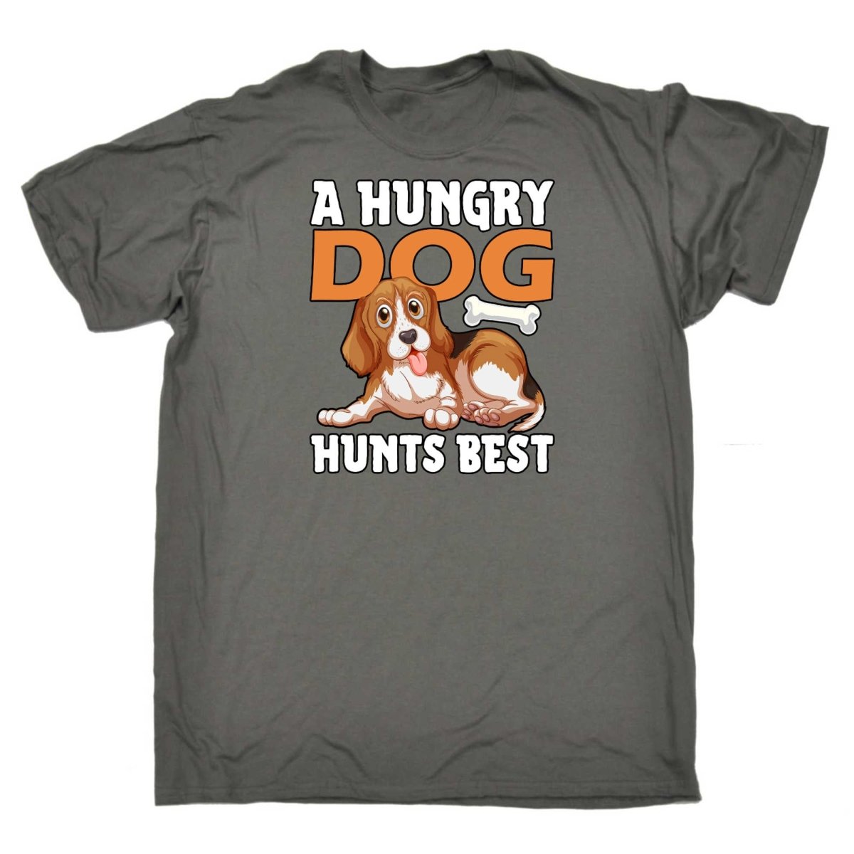 A Hungry Dog Hunts Best - Mens Funny T-Shirt Tshirts - 123t Australia | Funny T-Shirts Mugs Novelty Gifts