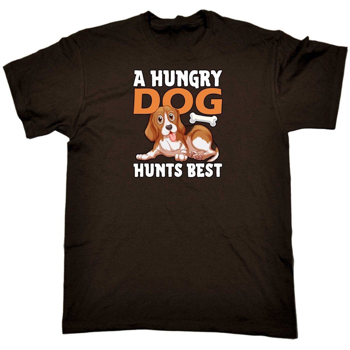 A Hungry Dog Hunts Best - Mens Funny T-Shirt Tshirts - 123t Australia | Funny T-Shirts Mugs Novelty Gifts