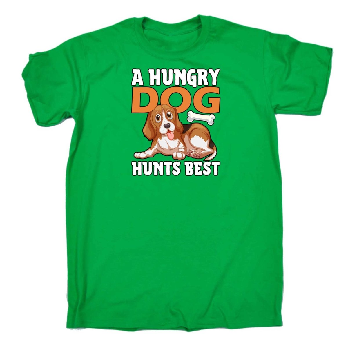 A Hungry Dog Hunts Best - Mens Funny T-Shirt Tshirts - 123t Australia | Funny T-Shirts Mugs Novelty Gifts