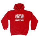 A Pub Is For Life Not Just For Christmas - Funny Novelty Hoodies Hoodie - 123t Australia | Funny T-Shirts Mugs Novelty Gifts