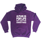 A Pub Is For Life Not Just For Christmas - Funny Novelty Hoodies Hoodie - 123t Australia | Funny T-Shirts Mugs Novelty Gifts