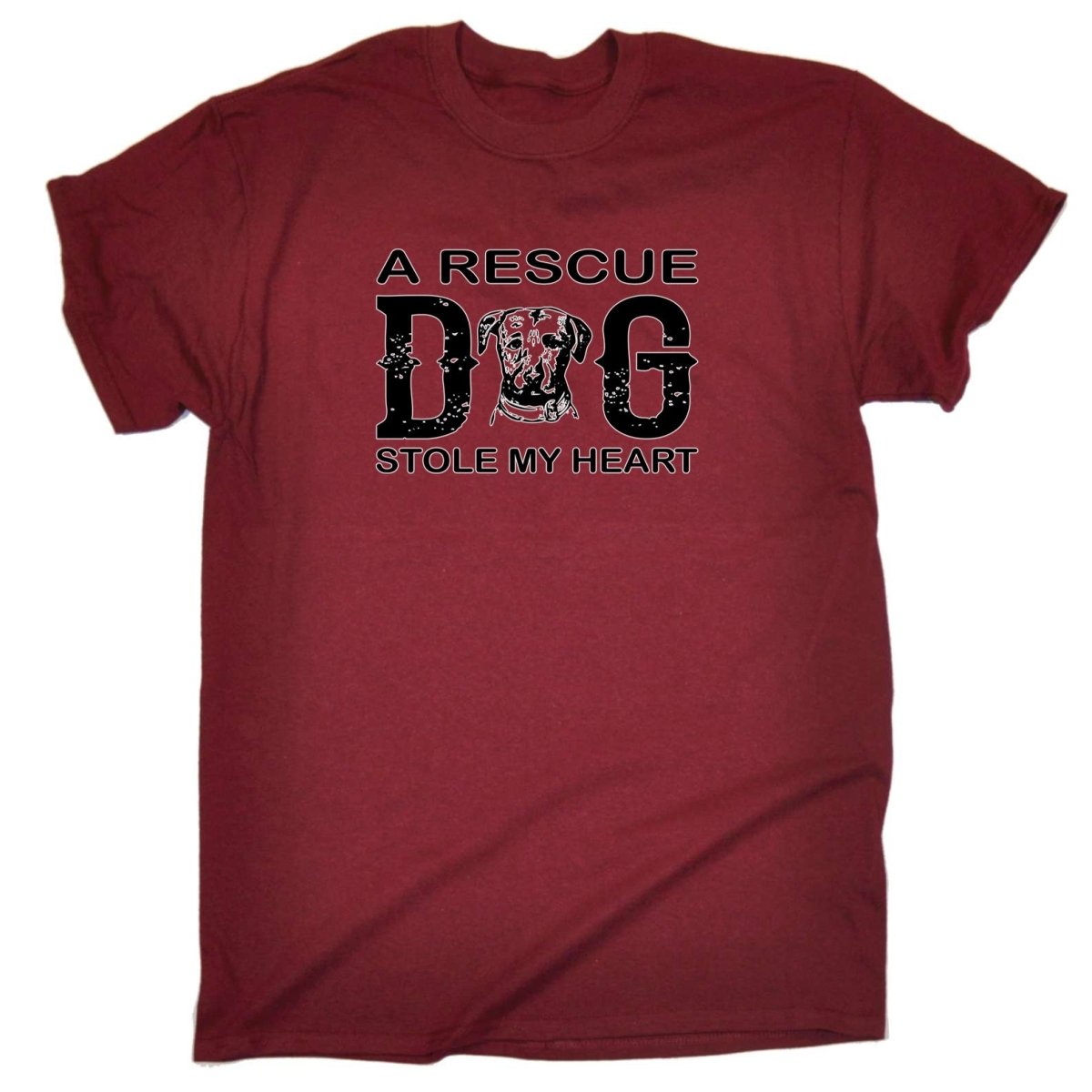 A Rescue Dog Stole My Heart - Mens Funny T-Shirt Tshirts - 123t Australia | Funny T-Shirts Mugs Novelty Gifts