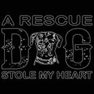 A Rescue Dog Stole My Heart - Mens Funny T-Shirt Tshirts - 123t Australia | Funny T-Shirts Mugs Novelty Gifts