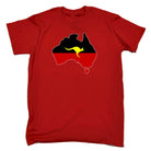 Aboriginal Flag Australia Country Kagaroo - Mens Funny T-Shirt Tshirts - 123t Australia | Funny T-Shirts Mugs Novelty Gifts