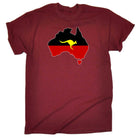 Aboriginal Flag Australia Country Kagaroo - Mens Funny T-Shirt Tshirts - 123t Australia | Funny T-Shirts Mugs Novelty Gifts