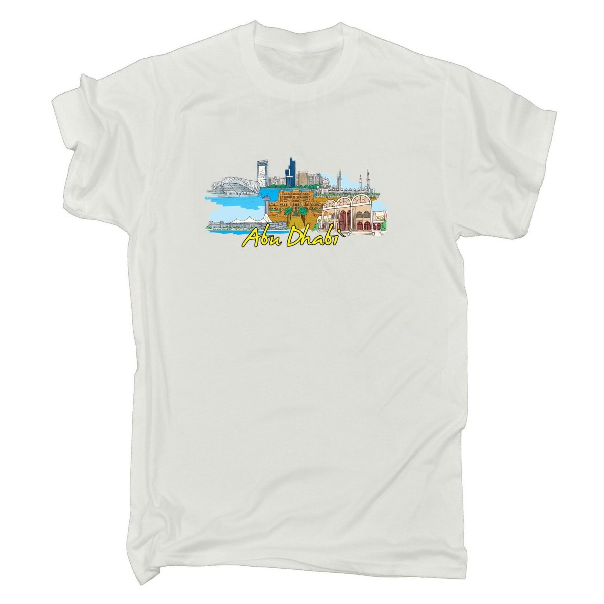 Abu Dhabi Arab Emirates Country Flag Destination - Mens Funny T-Shirt Tshirts - 123t Australia | Funny T-Shirts Mugs Novelty Gifts