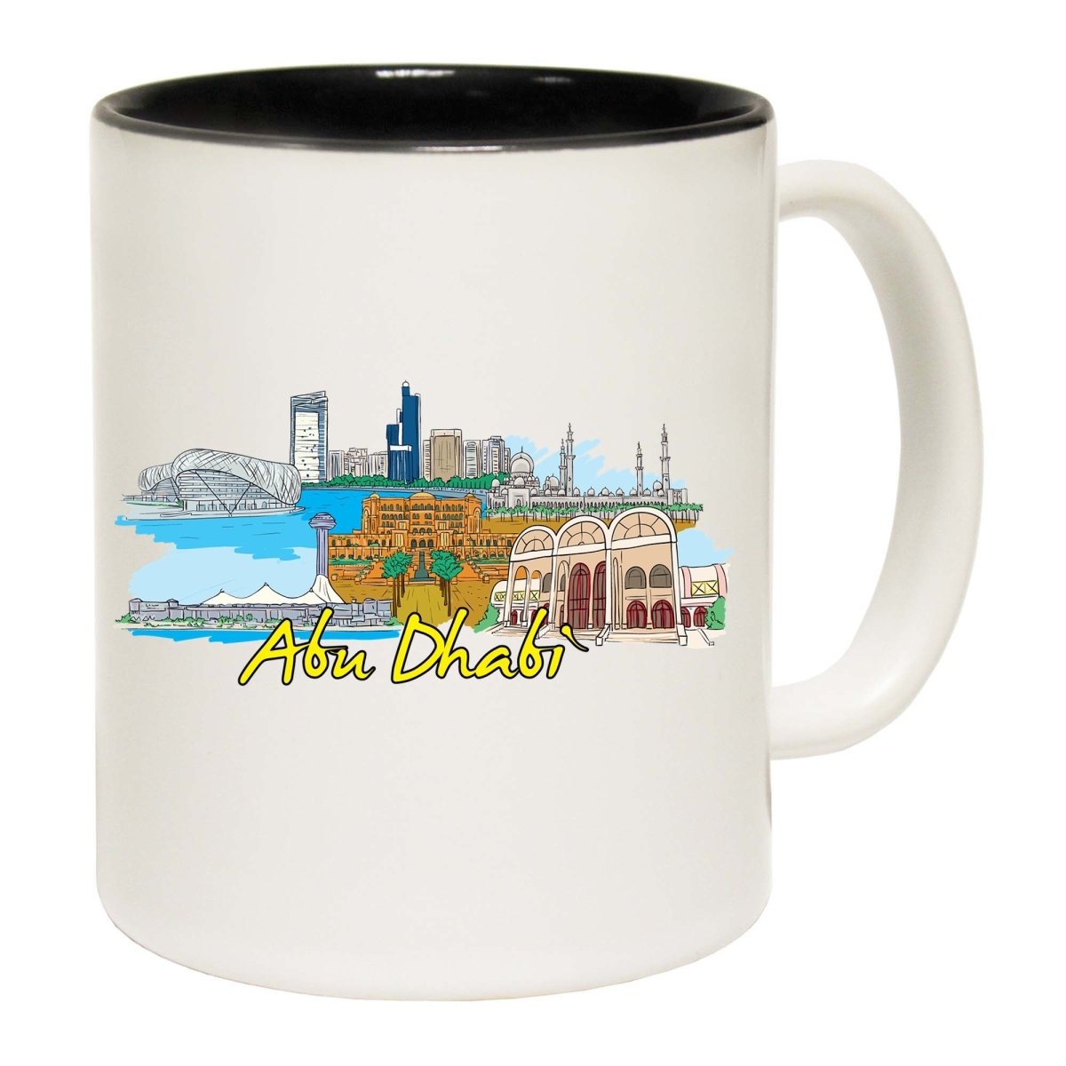 Abu Dhabi Arab Emirates Country Flag Destination Mug Cup - 123t Australia | Funny T-Shirts Mugs Novelty Gifts