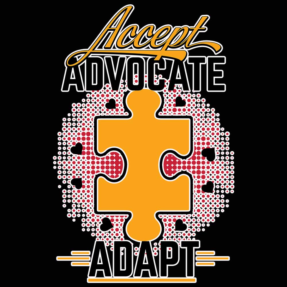 Accept Advocate Adapt Colour V2 - Mens Funny T-Shirt Tshirts - 123t Australia | Funny T-Shirts Mugs Novelty Gifts