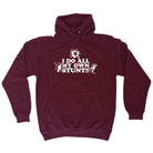 Accidents Do All My Own Stunts - Funny Novelty Hoodies Hoodie - 123t Australia | Funny T-Shirts Mugs Novelty Gifts