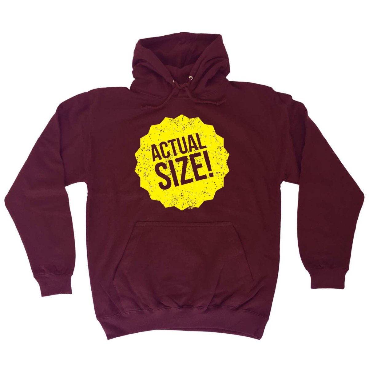 Actual Size - Funny Novelty Hoodies Hoodie - 123t Australia | Funny T-Shirts Mugs Novelty Gifts