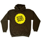 Actual Size - Funny Novelty Hoodies Hoodie - 123t Australia | Funny T-Shirts Mugs Novelty Gifts