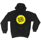 Actual Size - Funny Novelty Hoodies Hoodie - 123t Australia | Funny T-Shirts Mugs Novelty Gifts