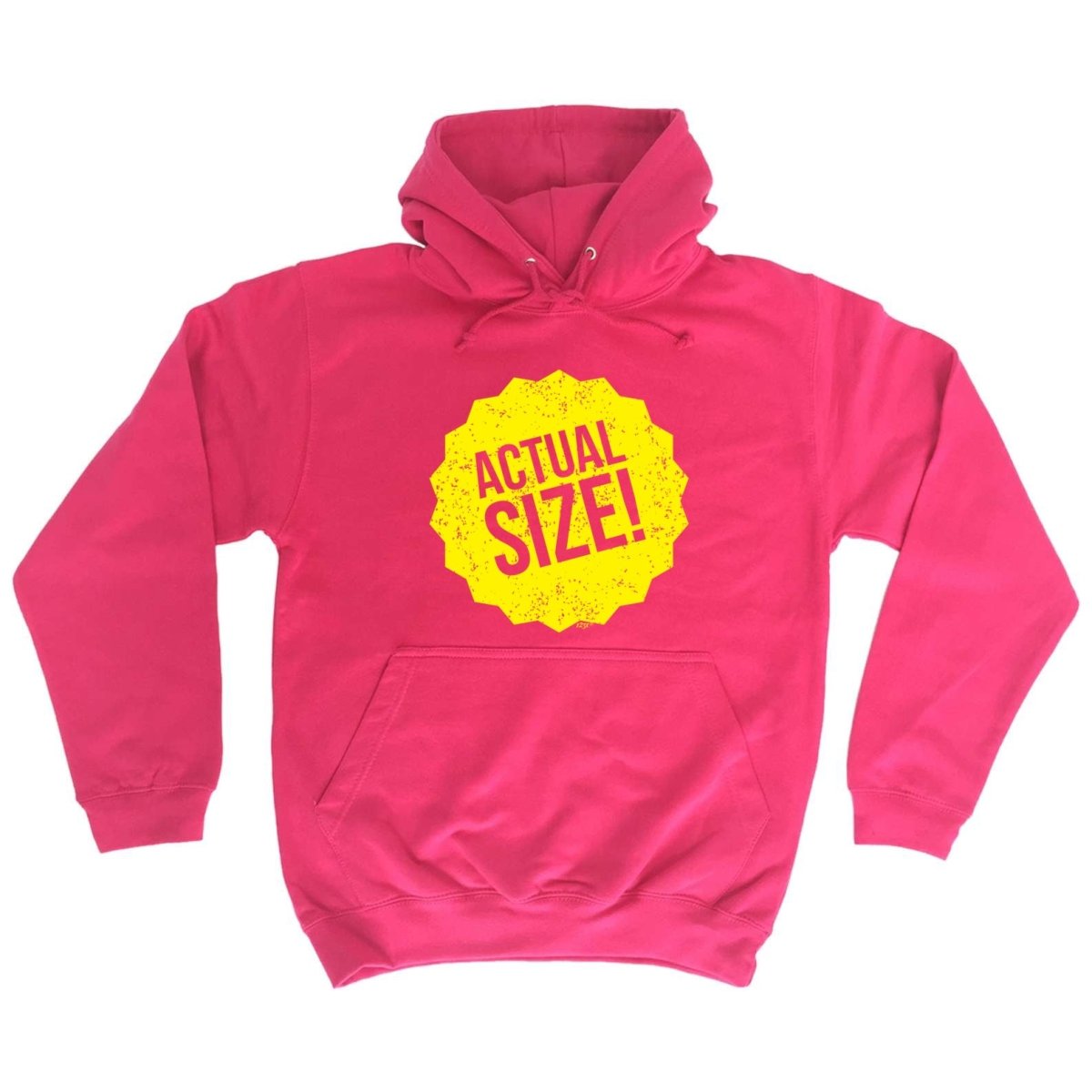 Actual Size - Funny Novelty Hoodies Hoodie - 123t Australia | Funny T-Shirts Mugs Novelty Gifts