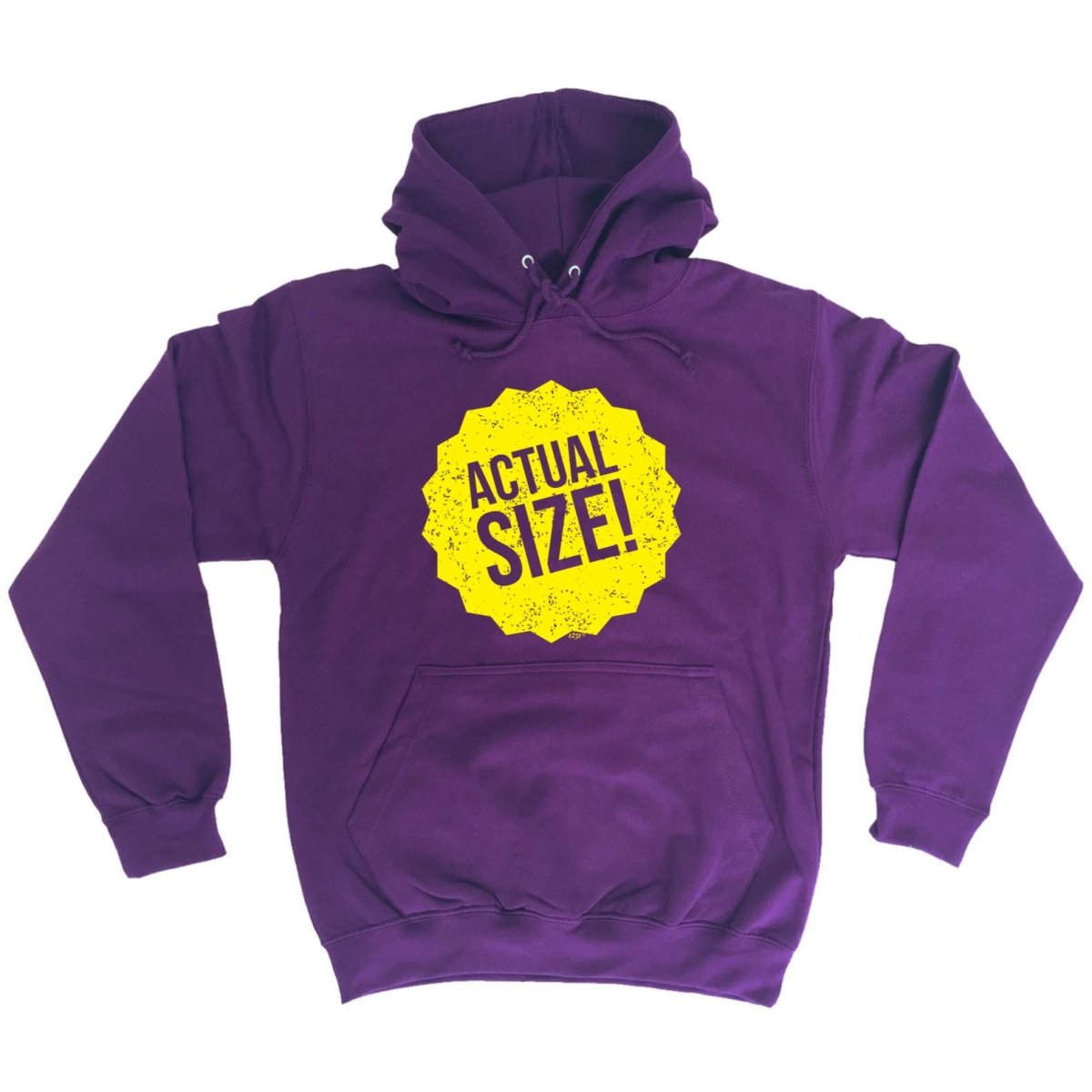 Actual Size - Funny Novelty Hoodies Hoodie - 123t Australia | Funny T-Shirts Mugs Novelty Gifts