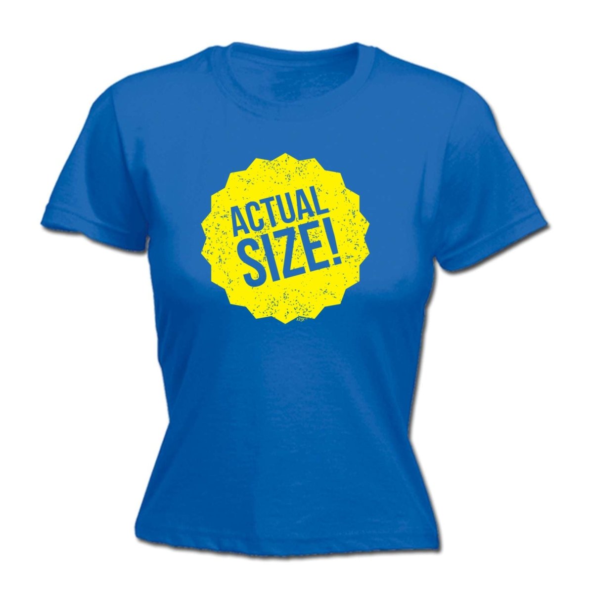 Actual Size - Funny Novelty Womens T-Shirt T Shirt Tshirt - 123t Australia | Funny T-Shirts Mugs Novelty Gifts