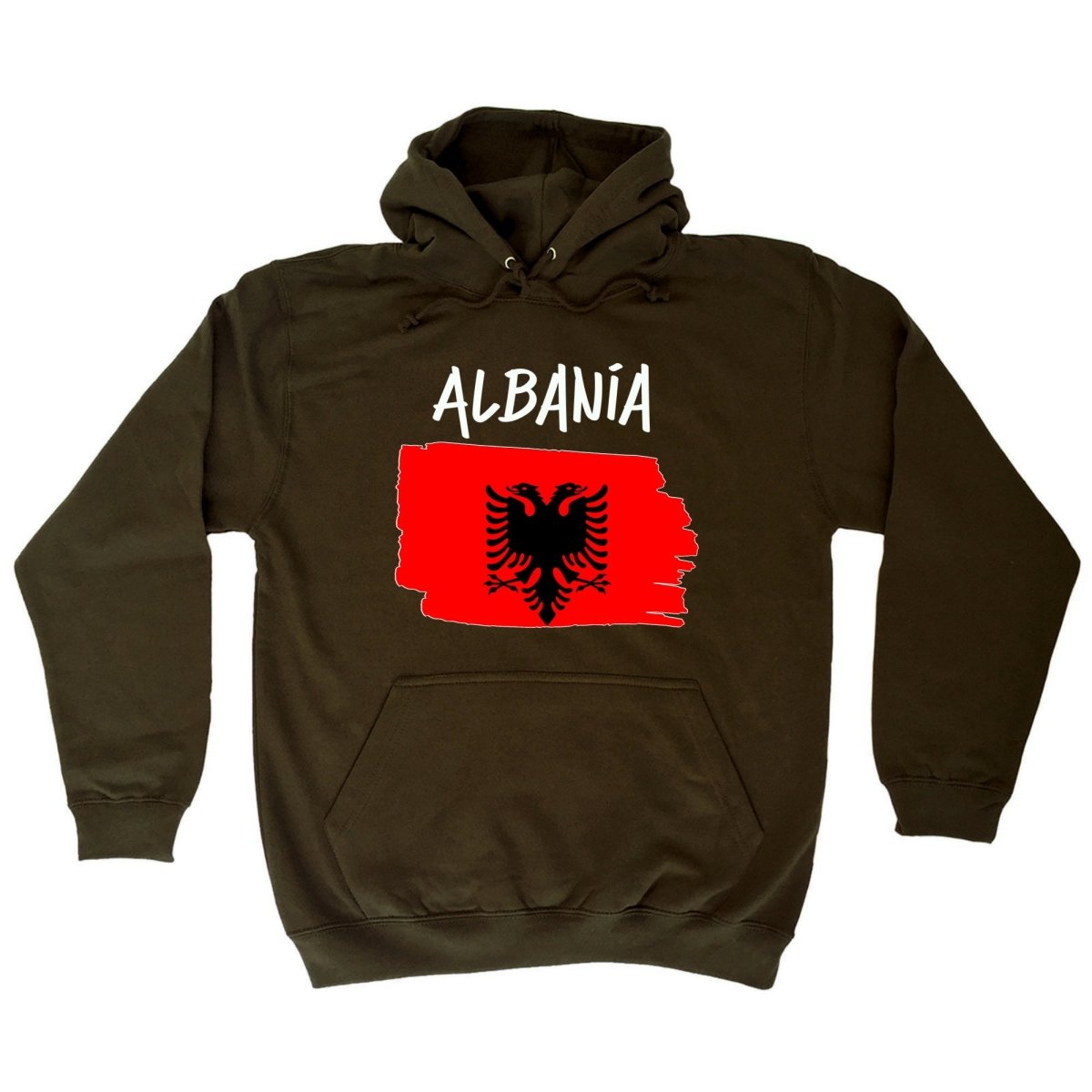 Albania Country Flag Nationality - Hoodies Hoodie - 123t Australia | Funny T-Shirts Mugs Novelty Gifts