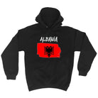 Albania Country Flag Nationality - Hoodies Hoodie - 123t Australia | Funny T-Shirts Mugs Novelty Gifts