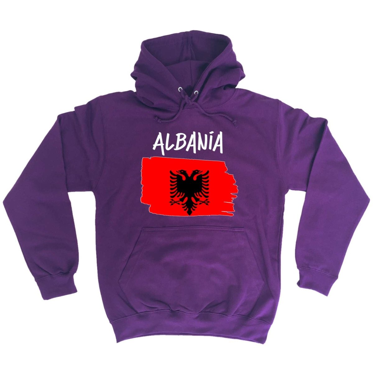 Albania Country Flag Nationality - Hoodies Hoodie - 123t Australia | Funny T-Shirts Mugs Novelty Gifts