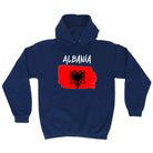 Albania Country Flag Nationality - Hoodies Hoodie - 123t Australia | Funny T-Shirts Mugs Novelty Gifts