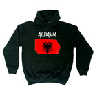 Albania Country Flag Nationality - Hoodies Hoodie - 123t Australia | Funny T-Shirts Mugs Novelty Gifts