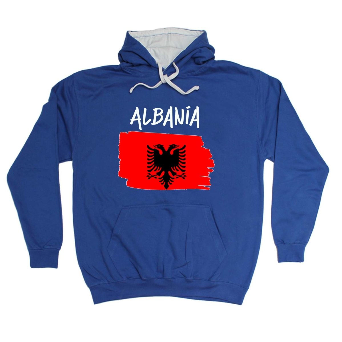 Albania Country Flag Nationality - Hoodies Hoodie - 123t Australia | Funny T-Shirts Mugs Novelty Gifts