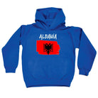 Albania Country Flag Nationality - Kids Children Hoodie - 123t Australia | Funny T-Shirts Mugs Novelty Gifts