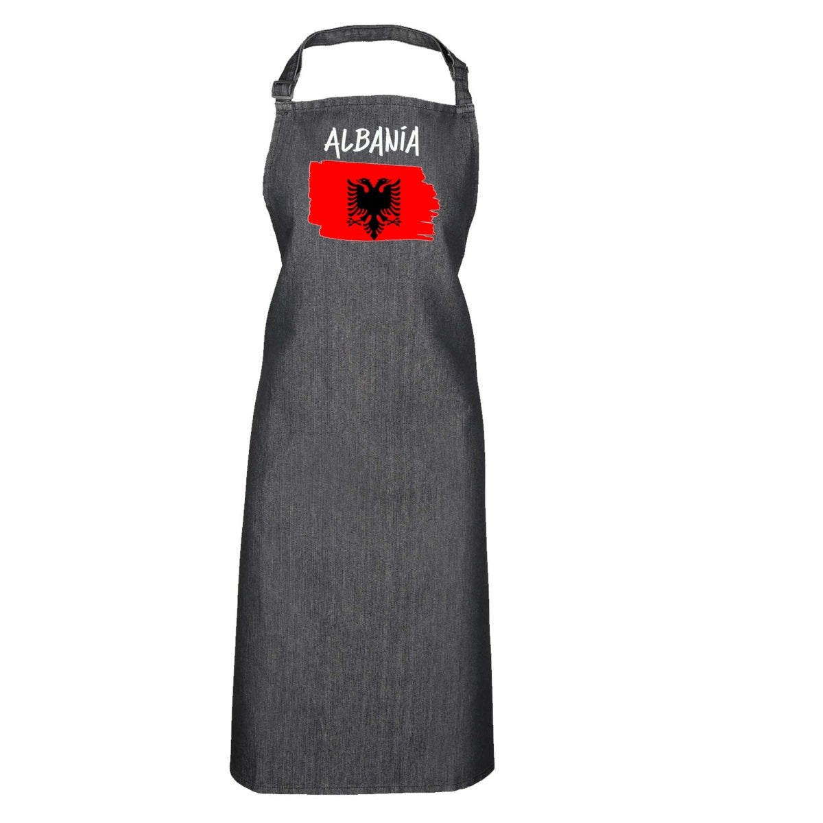 Albania Country Flag Nationality - Kitchen Apron - 123t Australia | Funny T-Shirts Mugs Novelty Gifts