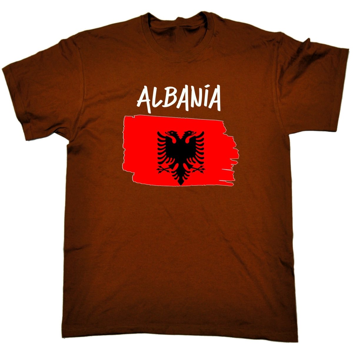 Albania - Country Flag Nationality Mens T-Shirt T Shirt Tshirts - 123t Australia | Funny T-Shirts Mugs Novelty Gifts