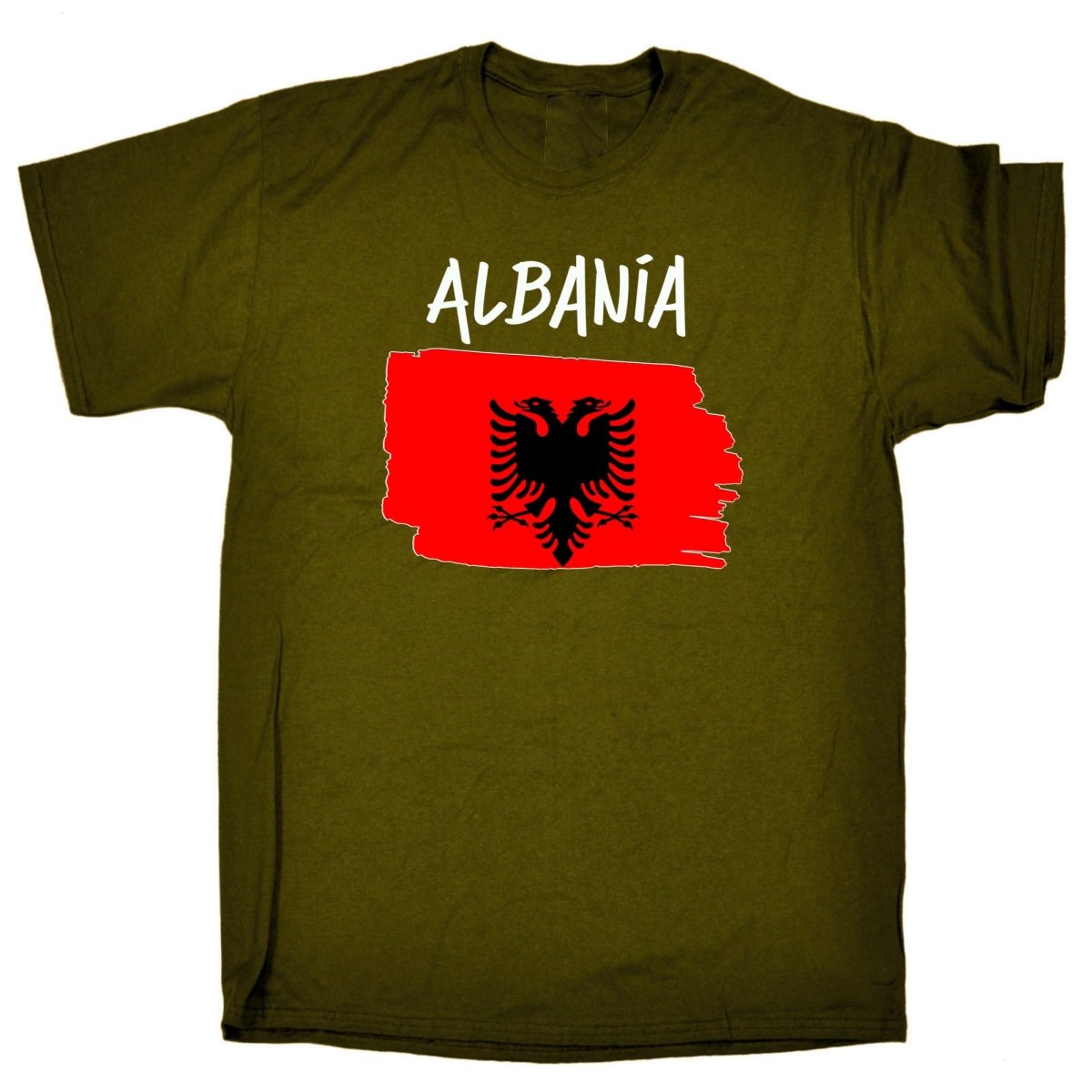 Albania - Country Flag Nationality Mens T-Shirt T Shirt Tshirts - 123t Australia | Funny T-Shirts Mugs Novelty Gifts