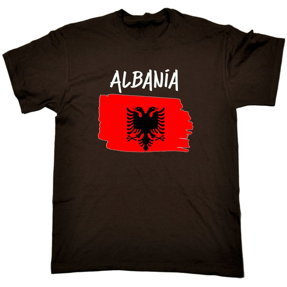 Albania - Country Flag Nationality Mens T-Shirt T Shirt Tshirts - 123t Australia | Funny T-Shirts Mugs Novelty Gifts