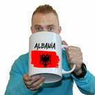 Albania Country Flag Nationality Mug Cup - 123t Australia | Funny T-Shirts Mugs Novelty Gifts