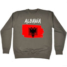 Albania Country Flag Nationality - Sweatshirt - 123t Australia | Funny T-Shirts Mugs Novelty Gifts