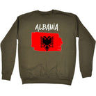 Albania Country Flag Nationality - Sweatshirt - 123t Australia | Funny T-Shirts Mugs Novelty Gifts