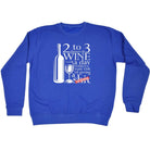 Alcohol 2 To 3 Glasses Of Wine Reduces Giving - Funny Novelty Sweatshirt - 123t Australia | Funny T-Shirts Mugs Novelty Gifts