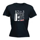 Alcohol 2 To 3 Glasses Of Wine Reduces Giving - Funny Novelty Womens T-Shirt T Shirt Tshirt - 123t Australia | Funny T-Shirts Mugs Novelty Gifts