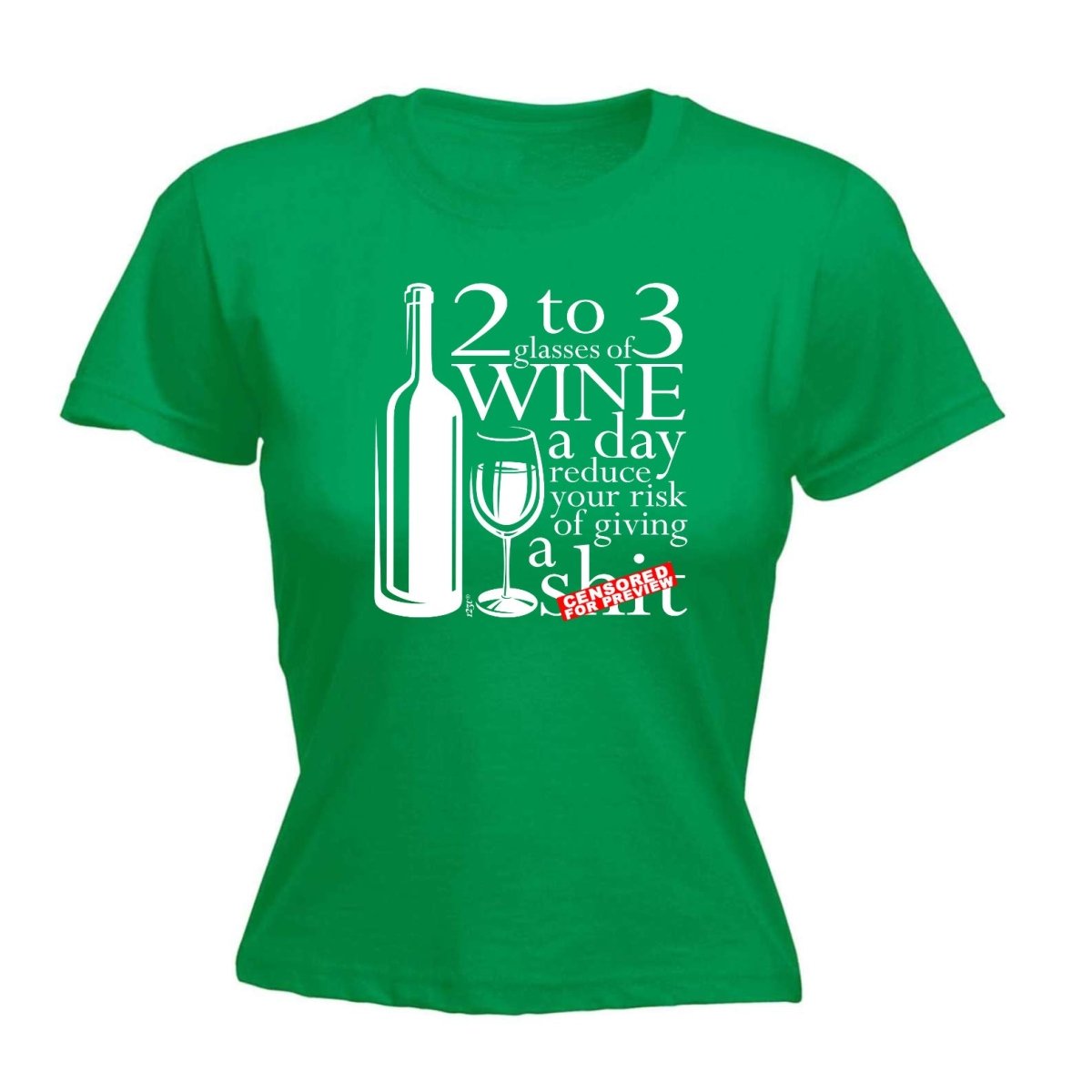 Alcohol 2 To 3 Glasses Of Wine Reduces Giving - Funny Novelty Womens T-Shirt T Shirt Tshirt - 123t Australia | Funny T-Shirts Mugs Novelty Gifts