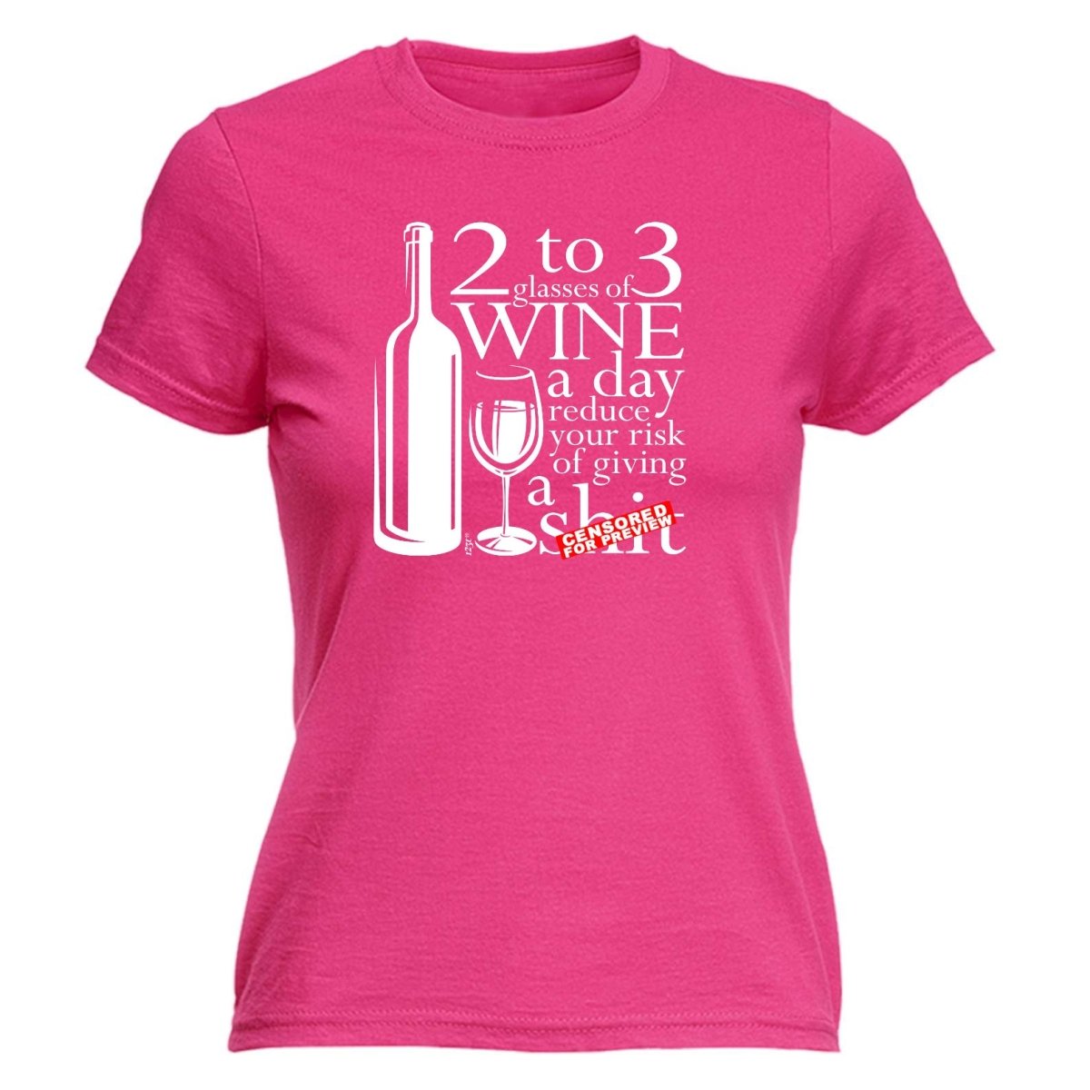 Alcohol 2 To 3 Glasses Of Wine Reduces Giving - Funny Novelty Womens T-Shirt T Shirt Tshirt - 123t Australia | Funny T-Shirts Mugs Novelty Gifts