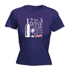 Alcohol 2 To 3 Glasses Of Wine Reduces Giving - Funny Novelty Womens T-Shirt T Shirt Tshirt - 123t Australia | Funny T-Shirts Mugs Novelty Gifts