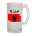 Alcohol Albania Country Flag Nationality - Beer Stein - 123t Australia | Funny T-Shirts Mugs Novelty Gifts