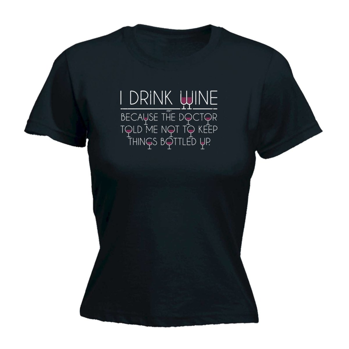 Alcohol Alcohol Drink Wine Doctor Bottled Up - Funny Novelty Womens T-Shirt T Shirt Tshirt - 123t Australia | Funny T-Shirts Mugs Novelty Gifts